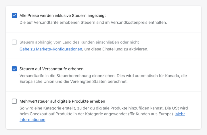 Shopify gebuhr auf versand tarife